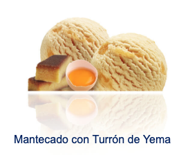 MANTECADO CON TURRON DE YEMA TOSTADA